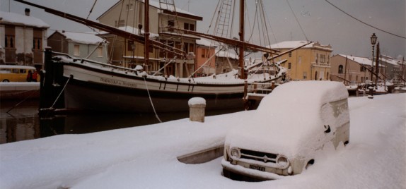 Cesenatico sotto la neve